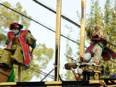 名古屋市東区出来町天王祭
鹿子神車からくり人形戯奉納